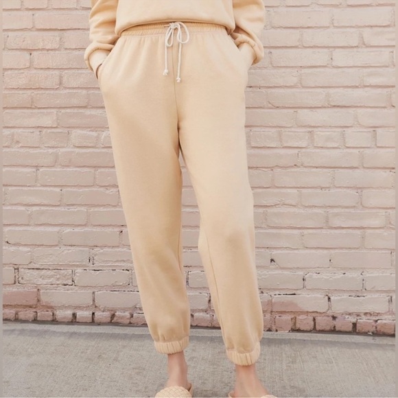 Loeffler Randall Sutton Sand Drawstring Sweatpant Jogger Size Medium Women - Picture 1 of 13